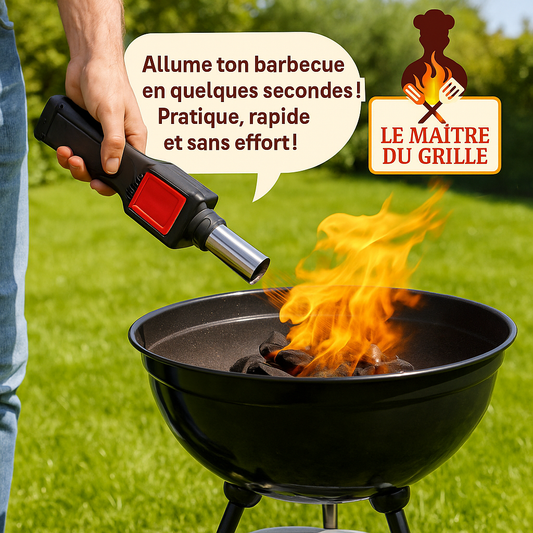 🔥 Ventilateur Allume-Barbecue Électrique – Démarrez le Feu en Quelques Secondes !