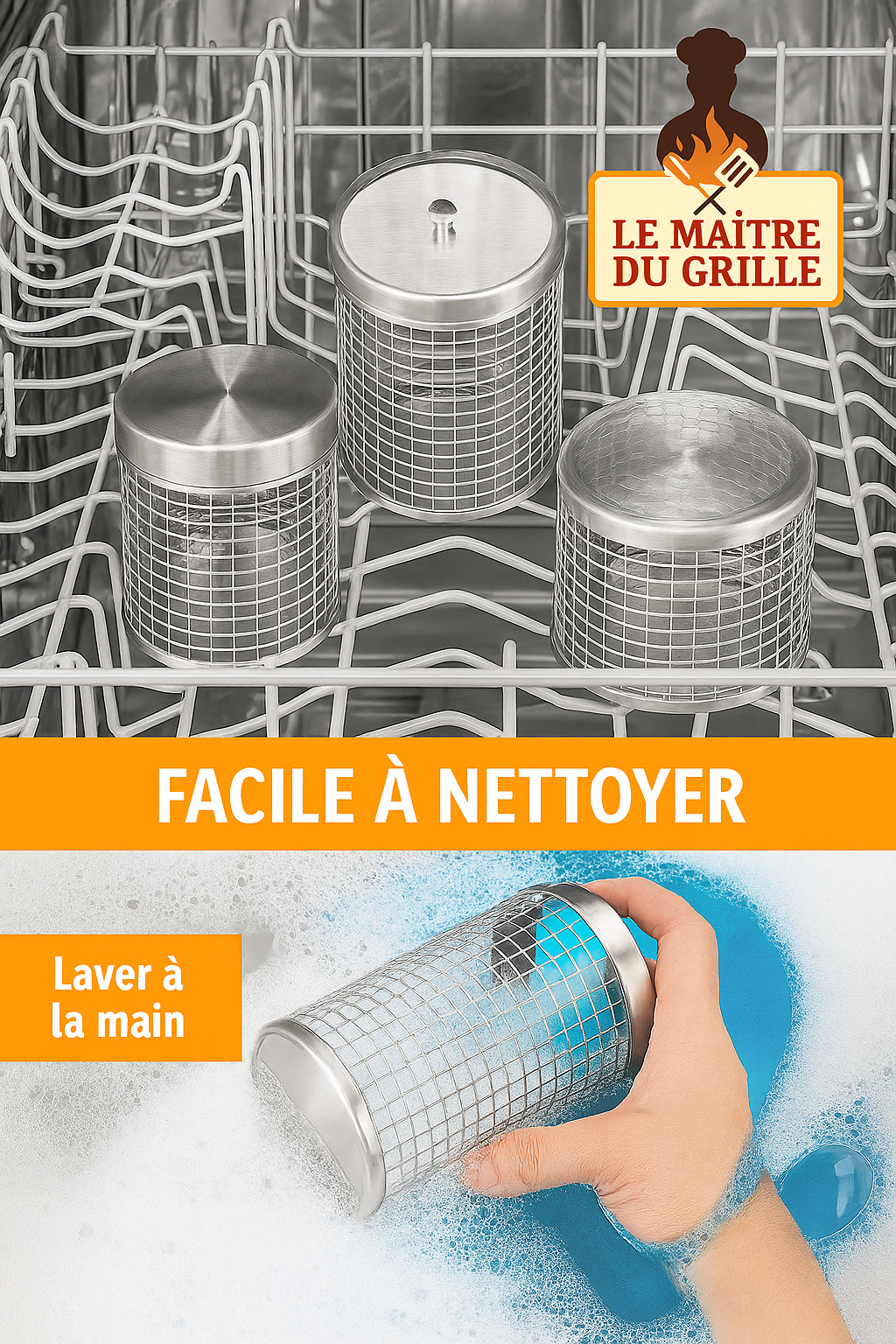 ✅ Panier Rotatif BBQ – Maîtrisez la Cuisson au Gril comme un Pro !